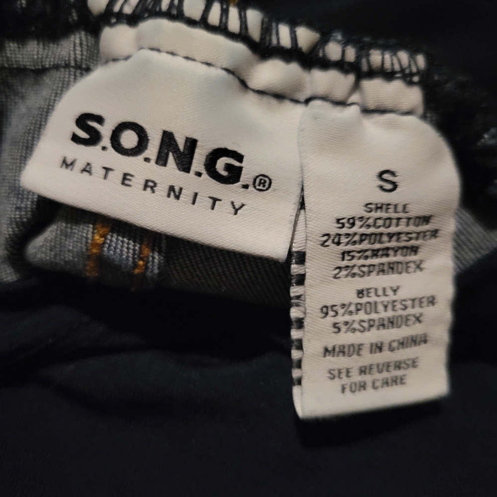 S.O.N.G. Maternity Blue Jeans Size S - Picture 3 of 3